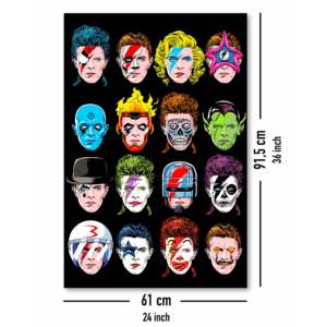 Affiche de la série Butcher Billy au design moderne, les Têtes flottantes de David, pour décoration murale - Product Image 2