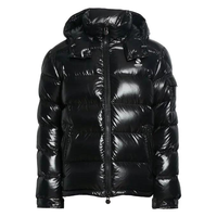 Veste d'hiver personnalisée pour homme, style streetwear, en toile écologique et cuir de vache, col montant, fermeture éclair, tricotée, respirante, imperméable, grande taille
