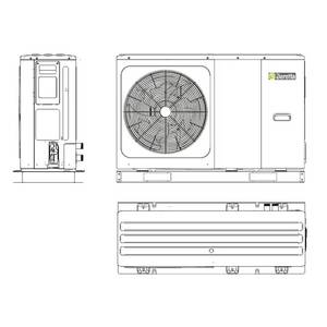 Pompe à chaleur monobloc monophasée Beretta M 012 Hydro Unit 12 kW pour systèmes de climatisation domestiques en R32 - Product Image 2