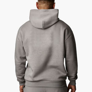 Sudaderas con capucha de algodón para hombre al por mayor fábrica logotipo personalizado contraste de color sin cremallera diseño invierno temporada cuello con capucha - Product Image 2