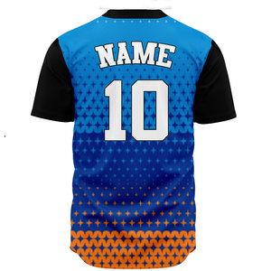 Camiseta de Béisbol para Hombre de Último Diseño a Precio Económico, Color Sólido, Talla Personalizada, Camiseta de Béisbol Sublimada, Uniformes - Product Image 2