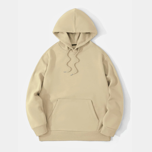 Algodón Poliéster Hombres Fleece Pullover Heavyweight 450 GSM Manga larga Regular Fit sudaderas con capucha para hombres Unisex Casual Hombres con capucha - Product Image 1