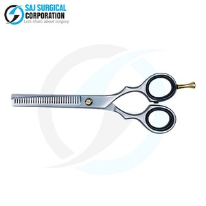 Tijeras de adelgazamiento de peluquero tradicionales Diseño atemporal de acero japonés de 32 dientes para adelgazamiento del cabello profesional - Product Image 4