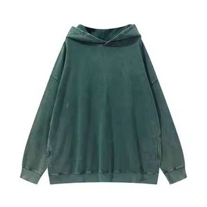 เสื้อฮู้ดฟอกสีกรดขนาดใหญ่เสื้อฮู้ดผ้าฝ้าย100% ออกแบบได้ตามที่ต้องการ - Product Image 3