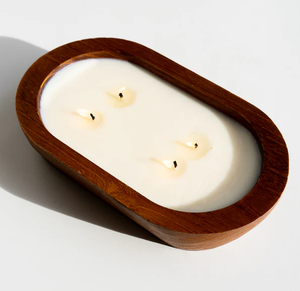 Nouvellement pâte en bois bougeoir meubles hôtel décoration pâte en bois bougie bol à la main prix le plus bas - Product Image 4