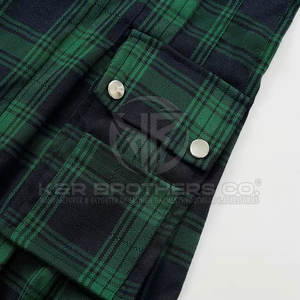 Falda escocesa de tartán Highland para mujer con correas de cuero ajustables y Trabillas para cinturón Falda escocesa de tartán duradera para mujer - Product Image 5