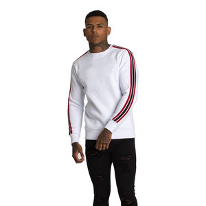 OEM/ODM 450GSM, sudadera de lana de algodón de gran tamaño para hombre, Sudadera con capucha de cuello redondo y logotipo impreso personalizado para invierno, sudadera gruesa para hombre - Product Image 3