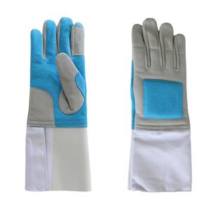 Gants d'escrime de protection de qualité supérieure bon marché d'usine gants d'escrime en cuir de vache de travail de sécurité à vendre - Product Image 6