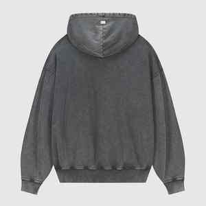 Sweat-shirts pour hommes en molleton français personnalisé de 500 g/m², vintage, délavé, surdimensionné, délavé à l'acide, décoloré par le soleil - Product Image 6