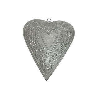 Amazing Design Iron Metal Hanging Heart Wall <b>Decorative</b> Ornament <b>White</b> Color for Home and <b>Christmas</b> <b>Decoration</b> Handmade Bulk - Product Image 5