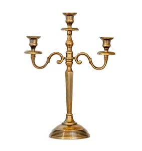 Vente chaude Candélabres Bougeoirs Grand 5 Bras Candélabres Pièce Maîtresse De Mariage Décor Bougeoir Miroir Poli - Product Image 5