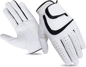 Gants de golf en cuir Cabretta pour hommes personnalisés en gros OEM Indonésie logo respirant imprimé pour la main gauche 50 pièces pour les sports d'hommes - Product Image 5
