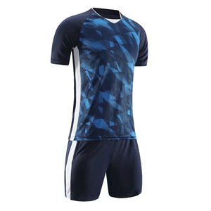 ชุดเสื้อฟุตบอลของผู้ชายใส่ได้ทั้งชายและหญิงชุดเสื้อฟุตบอลสำหรับผู้ใหญ่100% ผ้าโพลีเอสเตอร์ซับลิเมชันออกแบบโลโก้ได้ตามต้องการ - Product Image 2