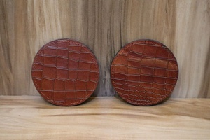 Posavasos de cuero de nuevo diseño, posavasos redondo para taza de café y almohadilla de té para cenar, bodas, bares, Navidad - Product Image 3