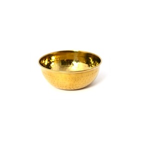 Beautifully detailed brass serving <b>bowl</b> made for premium decor <b>settings</b> and classic dining table experiences - Product Image 2