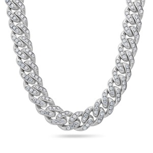 สร้อยคอเพชรโมอิสสีทอง10K ที่ทันสมัยมีสีกลมสดใสตัด VVS2ชัดเจนเครื่องประดับหรูหราทันสมัยสินค้าส่งออก - Product Image 4