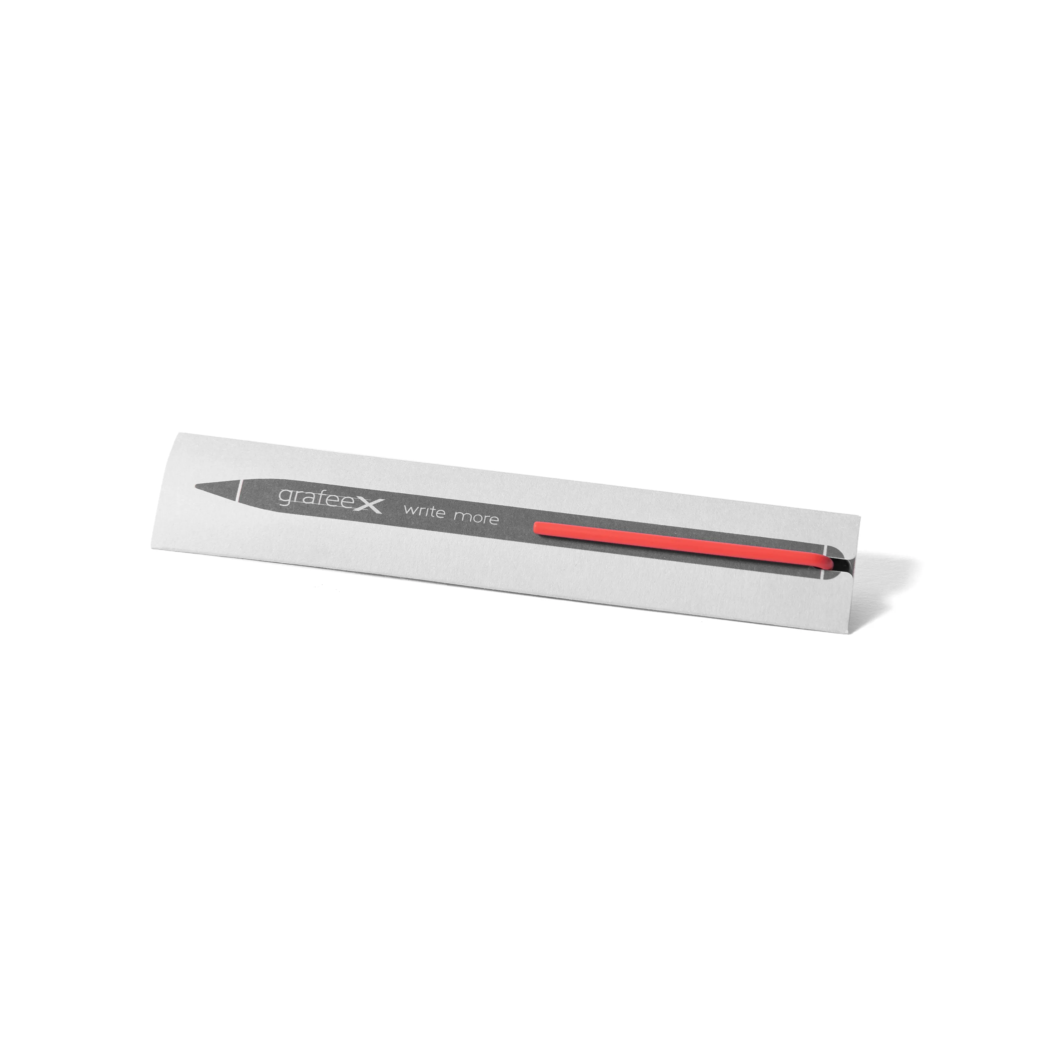 新しいデザインのインクレスペンアルミニウムGrafeex鉛筆イタリア製、カラーの赤いクリップとカスタムロゴがプロモーションギフトに最適