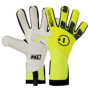 Gants de gardien de but en cuir de qualité supérieure personnalisables gants de revers en PU avec protection de dégagement améliorée meilleure prise en main pour une utilisation en extérieur - Product Image 6