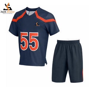 Nuevo Diseño de Uniformes de Lacrosse Personalizados para Adultos, Jersey y Pantalones Cortos, Impresión por Transferencia de Calor, 100% Poliéster Elástico, Antibacteriano, de Secado Rápido - Product Image 1