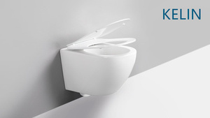 Inodoro Inteligente TORNADO Gris Mate Suspendido en la Pared con <span class=keywords><strong>Cisterna</strong></span> Oculta y Sistema Automático Inteligente - Product Image 5