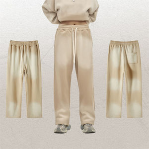 Joggers amples pour hommes en coton, légers, de haute qualité, avec poches, décontractés, à blocs de couleur, taille élastique, respirants, vente en gros - Product Image 3