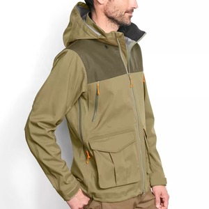 Camo para hombre al aire libre impermeable suave Shell chaqueta de caza Camping cortavientos para hombre al aire libre chaquetas de concha suave - Product Image 4