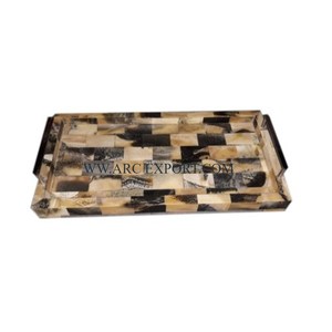 Plateau de service de nourriture de restaurant avec forme de plateau en résine avec poignée Plateau de nourriture classique de qualité supérieure pour la maison et la cuisine - Product Image 2