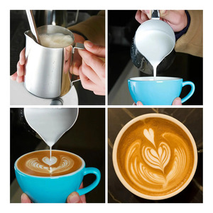 Milk Frothing Jug/<b>Cup</b> for <b>Latte</b>, Barista Kitchen, 350ml - Assorted Colors - Product Image 6