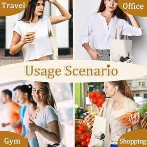 Sac fourre-tout en coton bicolore avec bretelles solides design élégant idéal pour la promotion de la marque ou un usage occasionnel - Product Image 6