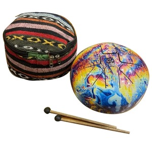 Tambour à langue en acier multicolore-Design moderne fait main écologique pour la musicothérapie Cadeaux de Diwali Soulagement du stress Commandes en gros - Product Image 3