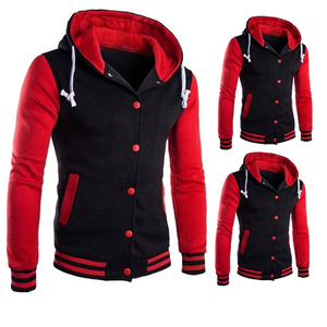 เสื้อมีฮู้ดของผู้ชายเสื้อผ้าลำลองผ้าคอตตอน100% น้ำหนักเบาทำจากโพลีเอสเตอร์สีพื้นดีไซน์ตามสั่ง - Product Image 1