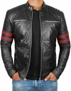 Veste en cuir véritable respirante pour hommes Vestes en cuir pour hommes bicolores solides de haute qualité 2025 - Product Image 4
