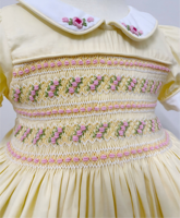 Robe pour filles de style anglais brodée à la main par Jiefute, motifs et couleurs brodés, qualité vintage espagnole, coton de qualité supérieure, ODM