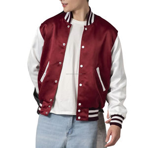 Proveedor Mayorista de Chaquetas Varsity Americanas Vintage Personalizadas, Unisex, con Parches, Transpirables, Brillantes y Ligeras, para Equipos de Béisbol - Product Image 5