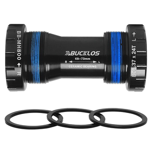 Soporte inferior BUCKLOS, soporte inferior roscado de aleación de aluminio para bicicleta, 24mm, rodamiento sellado para bicicleta de montaña y <span class=keywords><strong>carretera</strong></span> BB - Product Image 4