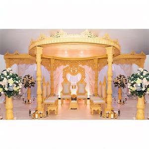 Royal Mandap NZ สำหรับงานแต่งในร่มสไตล์มงกุฎเปิดทำจากไม้ Mandap DST - Product Image 1