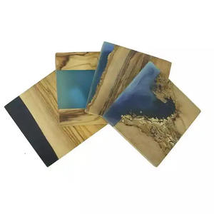 Posavasos de resina cuadrado de mesa de alta calidad con color esmaltado para el hogar y Hotel posavasos para servir té y café - Product Image 1