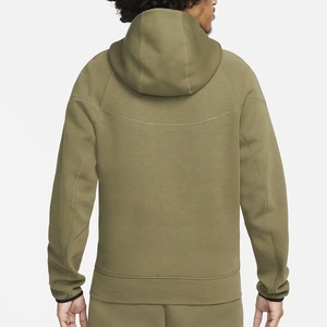 Sweat à capuche à fermeture éclair à manches longues en molleton 100% coton imprimé personnalisé brodé OEM Nouveau design 2024 - Product Image 2
