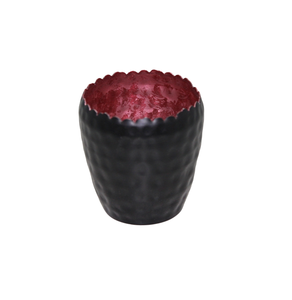 Haute qualité fer rond votif feuille d'or couleur Antique nouveau Design bougie pot pour salon décoration à la main - Product Image 3