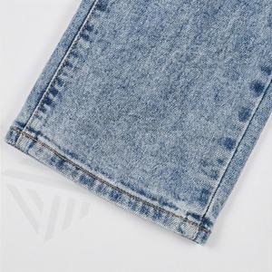 Jeans pour femmes, coupe bootcut, denim extensible, taille mi-haute, coupe régulière, pantalon tendance, vêtements décontractés à la mode, jeans de rue - Product Image 6