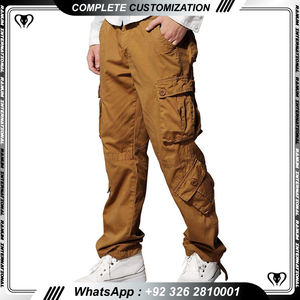 Venta al por mayor y logotipo personalizado suelto cómodo deportes Cargo pantalones hombres - Product Image 2