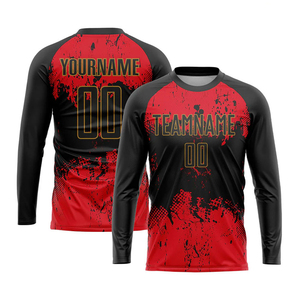 Maillots de football respirants 100% polyester personnalisés Qualité supérieure pour les équipes masculines Noms d'équipe personnalisés Fabrication de vêtements de sport - Product Image 4