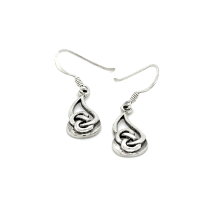 Estilo Celta. Pendientes de plata 925 1,25 pulgadas de gancho - Product Image 1