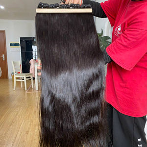 Extensions de cheveux cambodgiens vierges bruts Remy, cuticules alignées, lisses et soyeuses, tissage double machine, meilleur prix - Product Image 1