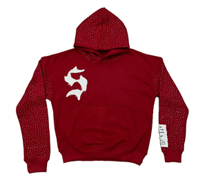 Sudadera Unisex de Felpa Francesa Desgastada para Invierno, 100% Algodón, Sudadera Holgada con Capucha, Bordada, Estilo Urbano, Larga - Product Image 1