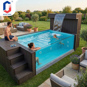 Piscine hors sol compacte, petite piscine extérieure pour jardin avec système de filtration par pompe, installation facile - Product Image 4