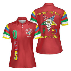 Ordre personnalisé de l'étoile de l'Est OES 1850 polo pour femme de haute qualité sur mesure manches courtes polos pour hommes - Product Image 1