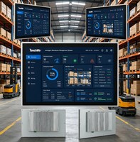 DM215 Panel PC Táctil Industrial Sin Ventilador de 21.5 Pulgadas, Pantalla Táctil Capacitiva Frontal IP65, PC Todo en Uno, Monitor HMI Integrado con Sistema Operativo Win/Linux/Android