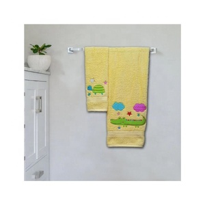 <b>Turkish</b> Embroidered Plaid Terry Cloth 100% Organic Cotton GOTS Certified Sustainable Durable Quick-Dry <b>Bath</b> <b>Towel</b> Sale - Product Image 3