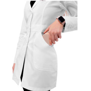 เสื้อโค้ทแลปสำหรับผู้หญิงขนาด XL เสื้อแจ็คเก็ตแพทย์สครับโลโก้ตามสั่งสำหรับโรงพยาบาลทันตกรรมใช้ได้ทั้งชายและหญิง - Product Image 5
